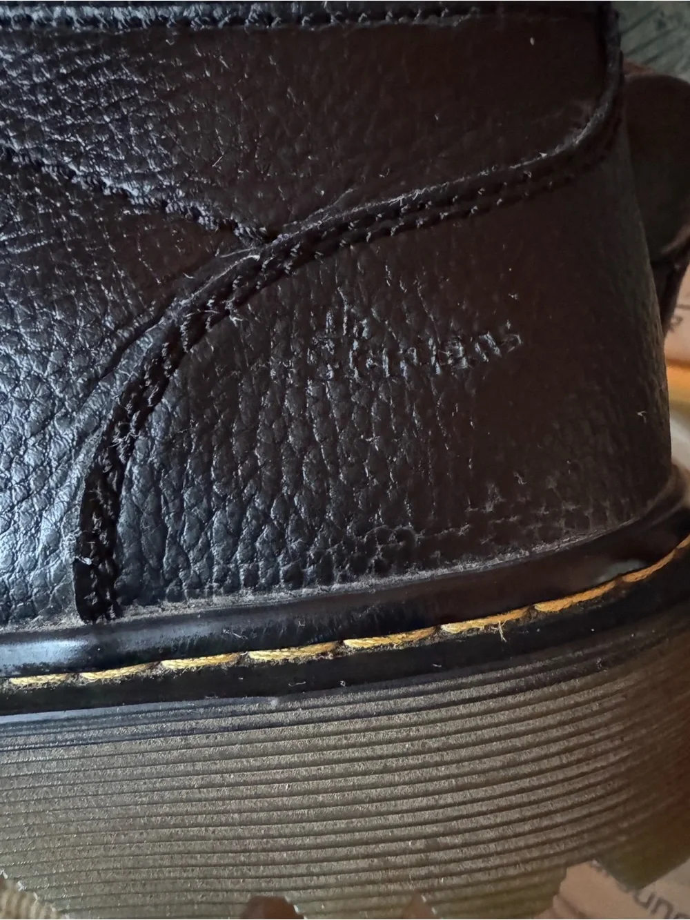 Dr. Martens Harrisfield Black Pebbled Leather Ankle Boots Men’s Size 13